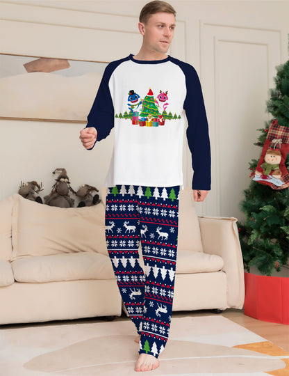 Famille Correspondant De Noël Pyjamas Ensemble De Noël À Manches Longues de Nuit De Nuit Pour Les Couples Enfants Bébé