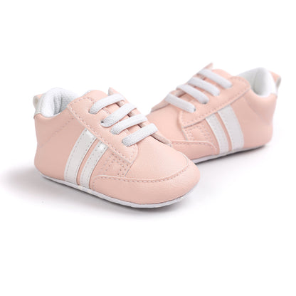 Bébé garçon fille mocassins chaussures infantile en cuir PU antidérapant doux nouveau-né baskets