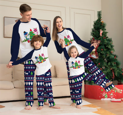 Famille Correspondant De Noël Pyjamas Ensemble De Noël À Manches Longues de Nuit De Nuit Pour Les Couples Enfants Bébé