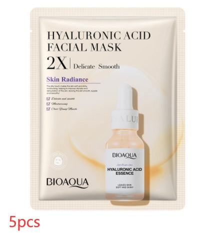 Masque Facial au collagène, hydratant, raffermissant, en feuille, à l'acide hyaluronique, beauté, soins pour la peau, Gel